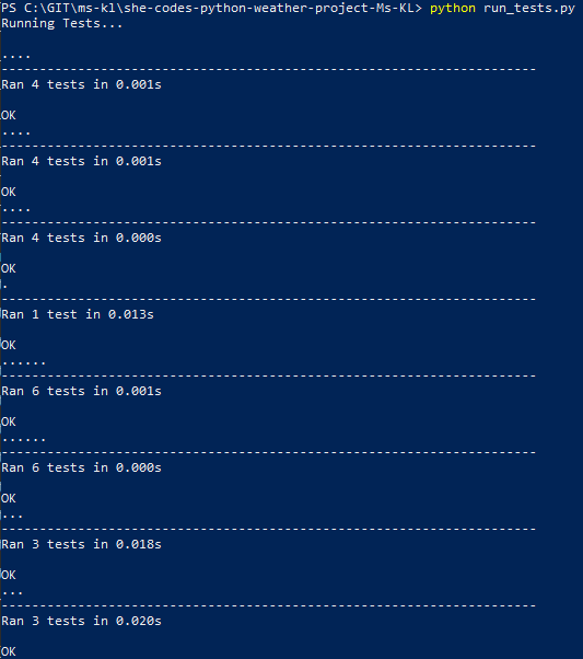 Weather Project Code